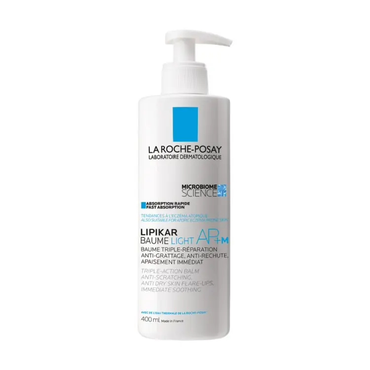 La Roche-Posay Lipikar Baume Light AP+M, 400 ml + Lipikar Syndet AP+, 100 ml + Cicaplast Baume B5+, 15 ml