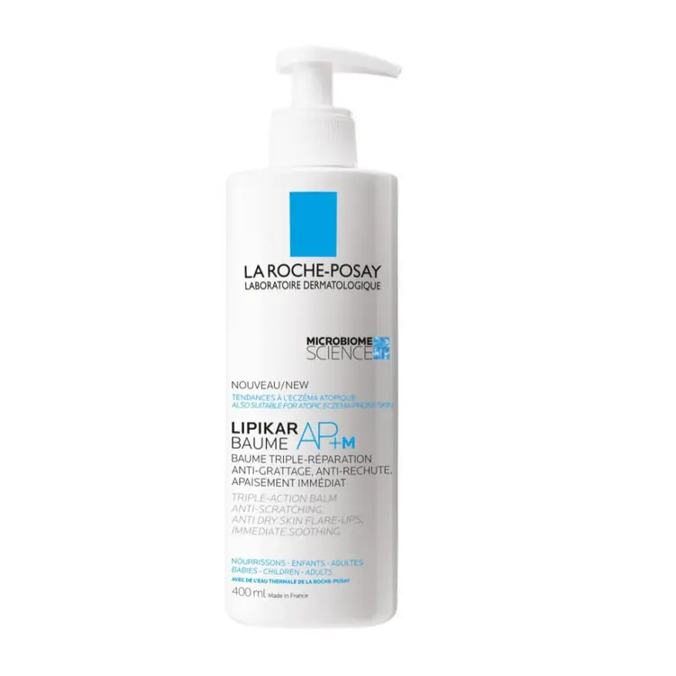 La Roche-Posay Lipikar Baume AP+M, 400 ml + Lipikar Syndet AP+, 100 ml + Cicaplast Baume B5+, 15 ml