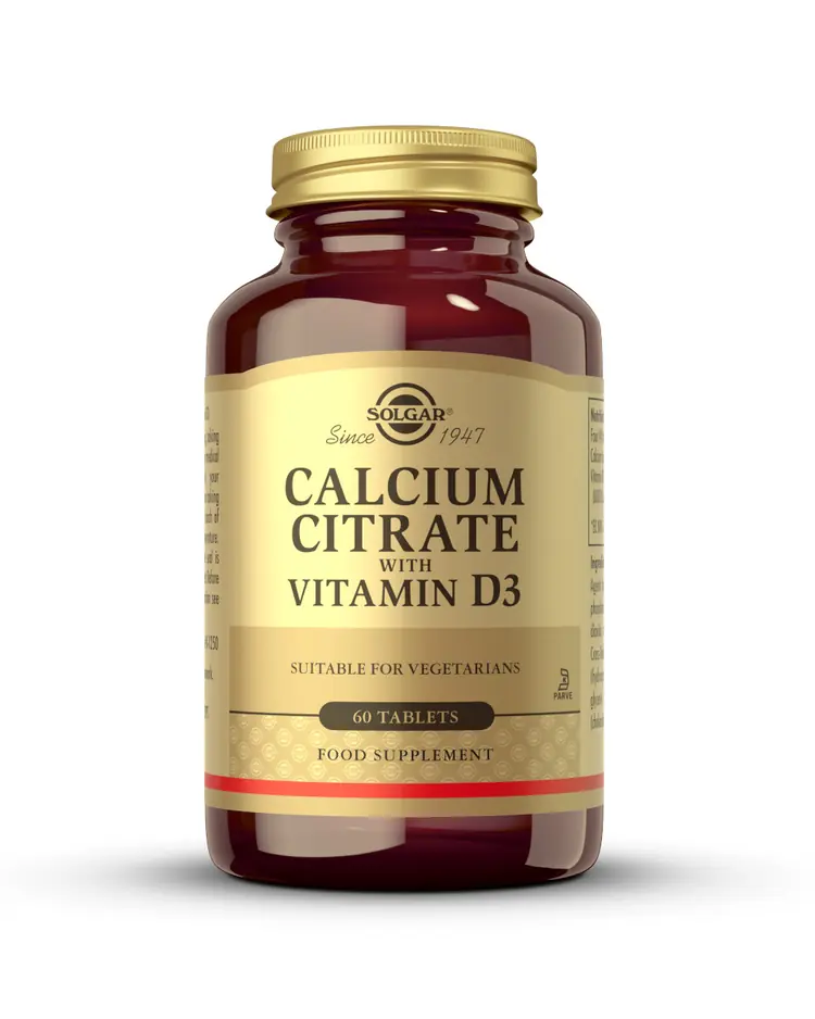 Solgar Kalcij citrat plus vitamin D 60 tableta
