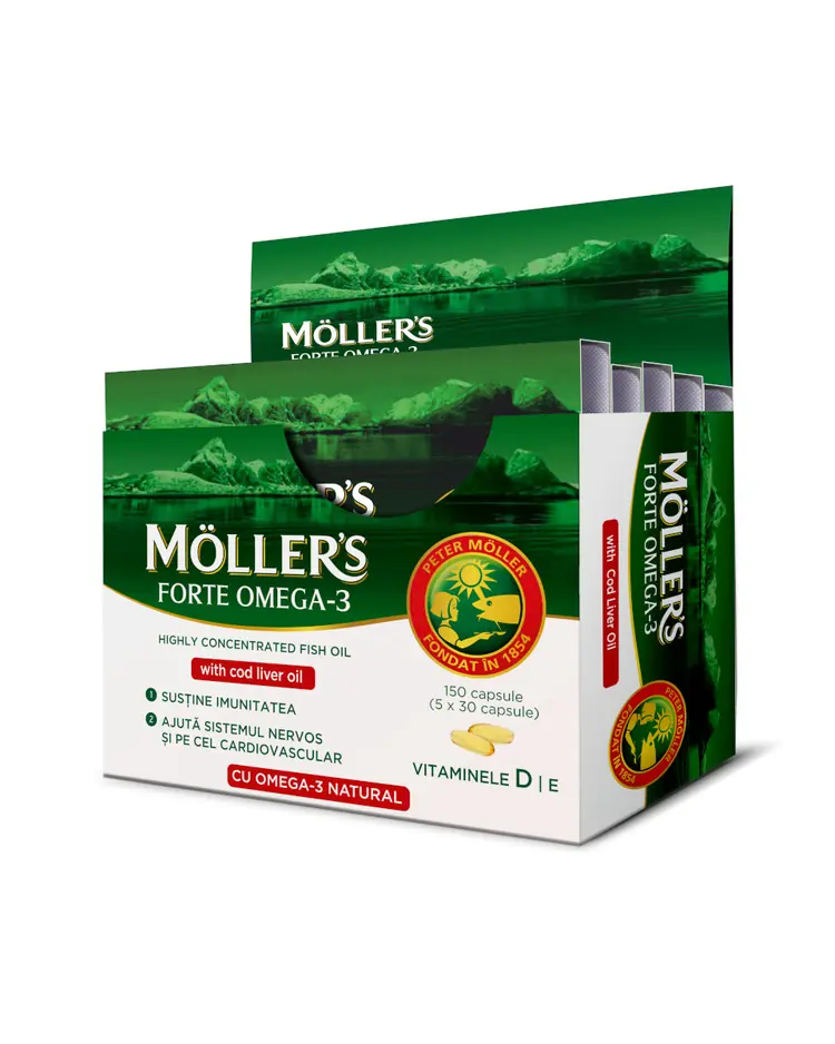 Mollers Omega 3 Forte kapsule 5 x 30 kapsula