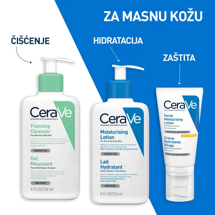 CeraVe pjenušavi gel za čišćenje, boca od 1000 ml sa pumpicom