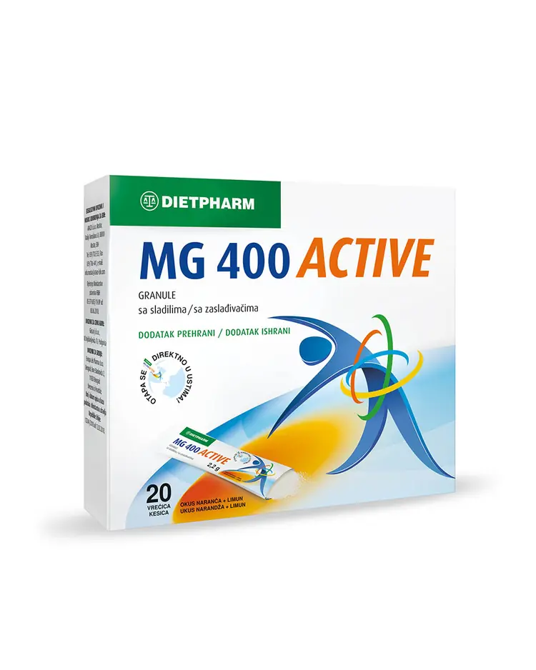 Dietpharm Mg 400 active 20 vrećica