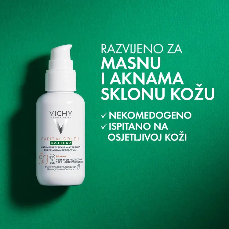 Vichy Capital Soleil UV-Clear Fluid protiv nepravilnosti SPF50+ 40 ml