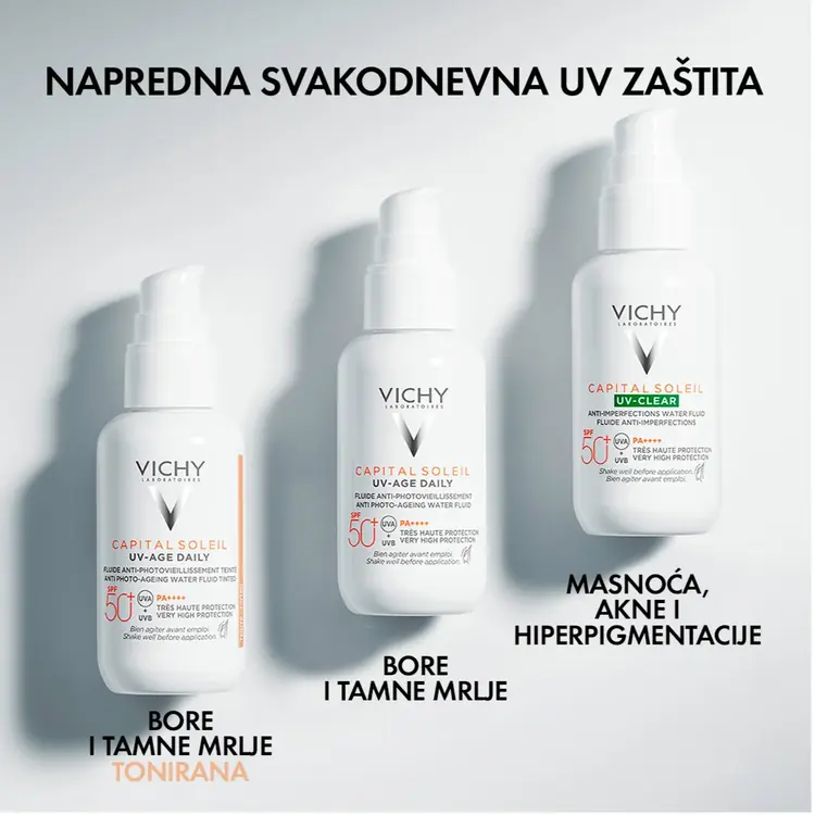 Vichy Capital Soleil UV-Age Vodeni fluid protiv fotostarenja SPF50+ 40 ml
