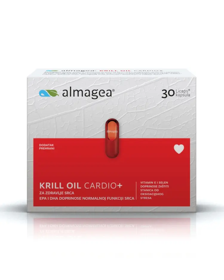 Almagea Krill oil cardio+, za zdravlje srca,  30 kapsula