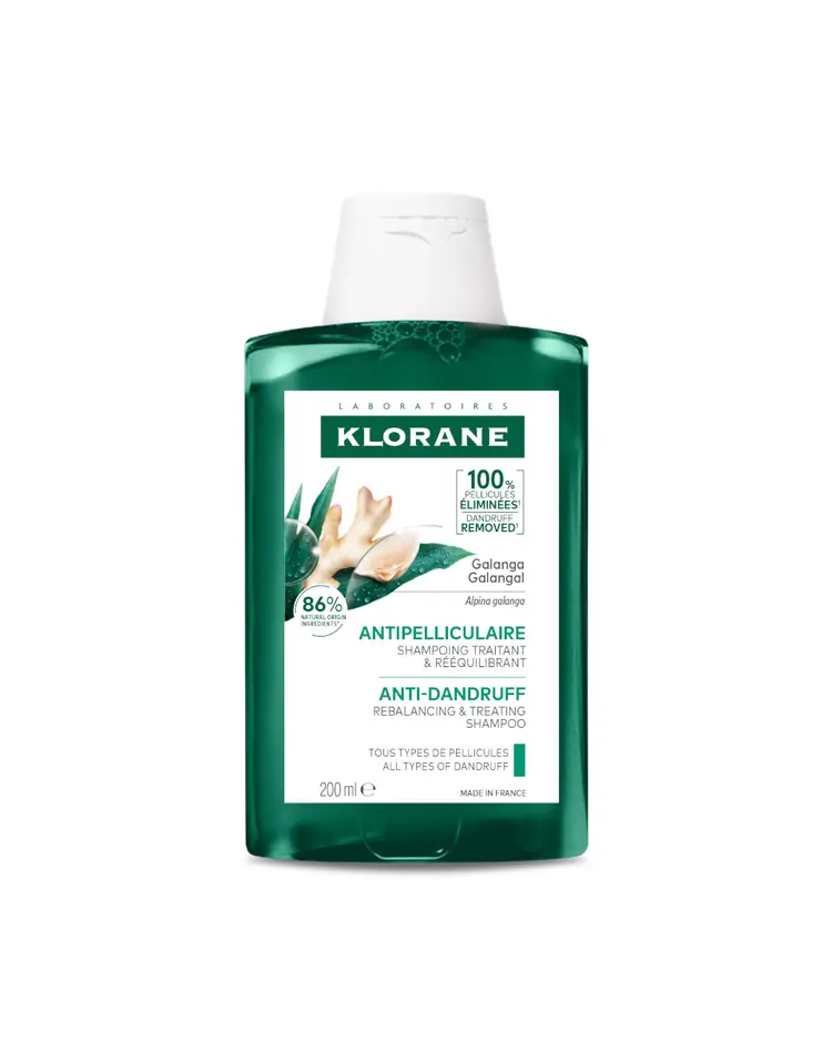 Klorane protiv prhuti uravnotežujući tretman šampon s galangom, 200 ml
