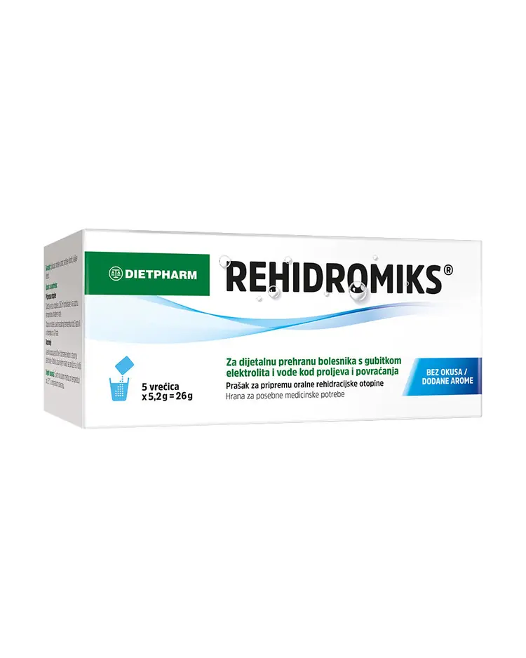 Dietpharm Rehidromiks® prašak, 5 vrećica