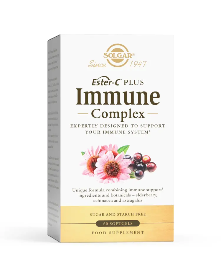 Solgar Ester-C plus Immune Complex, 60 mekih kapsula