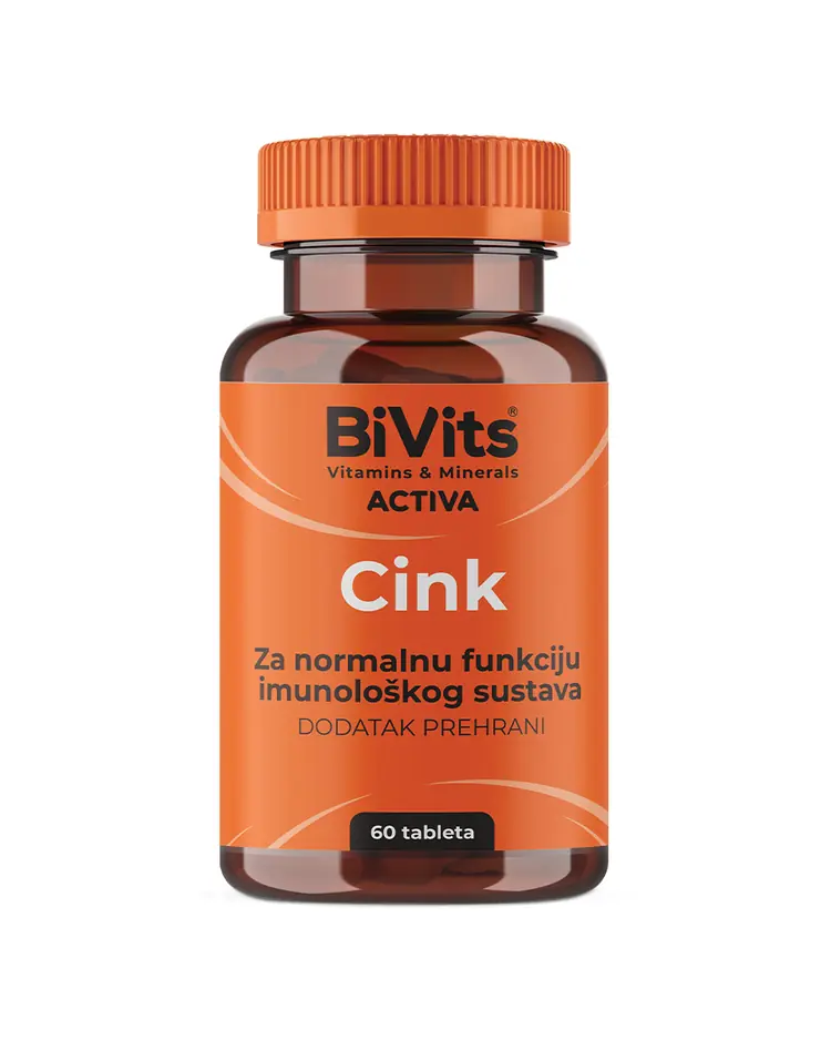 BiVits Activa Cink dodatak prehrani za imunitet, 60 tableta