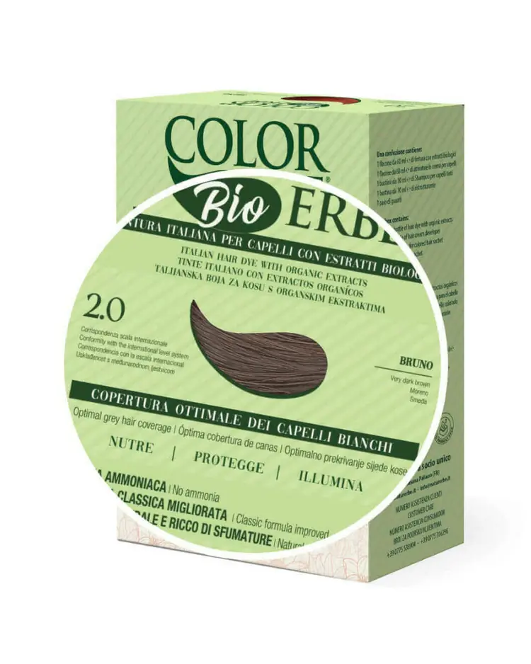 Color Erbe BIO boja za kosu, nijansa 2.0 (smeđa) 1 kom