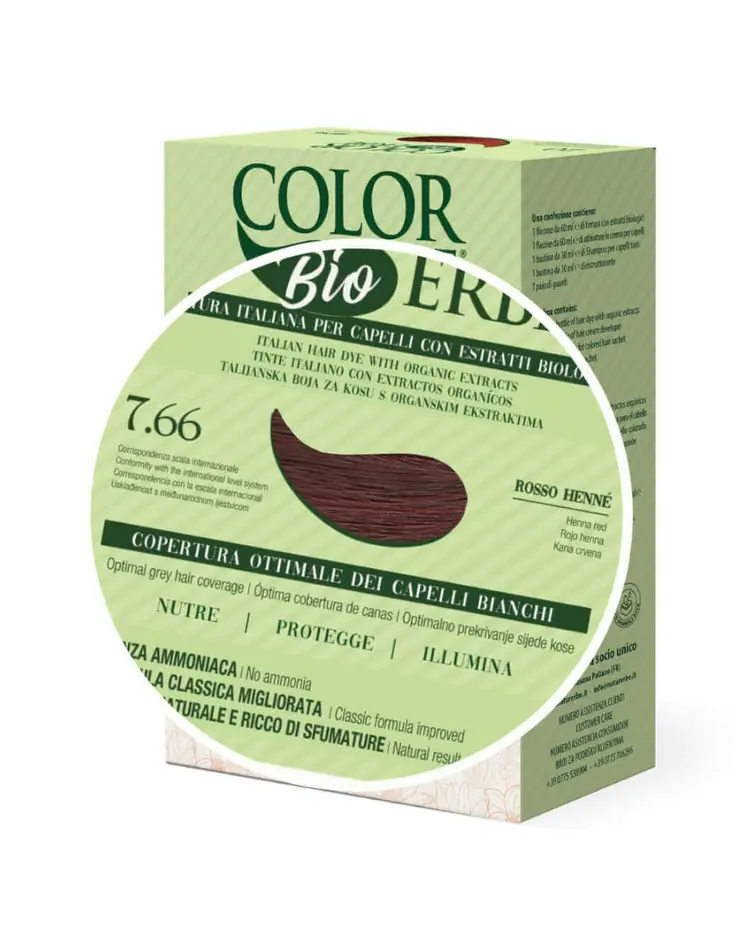 Color Erbe BIO boja za kosu, nijansa 7.66 (kana crvena) 1 kom