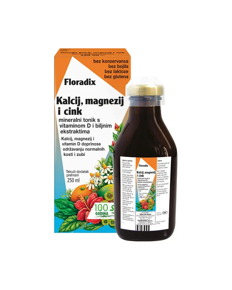 Salus Floradix kalcij, magnezij i cink, 250 ml