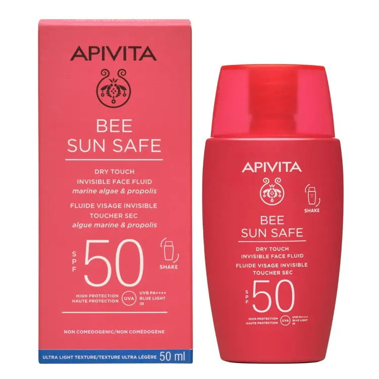 Apivita Bee sun Safe Dry-Touch fluid za lice za lice SPF 50 50ml