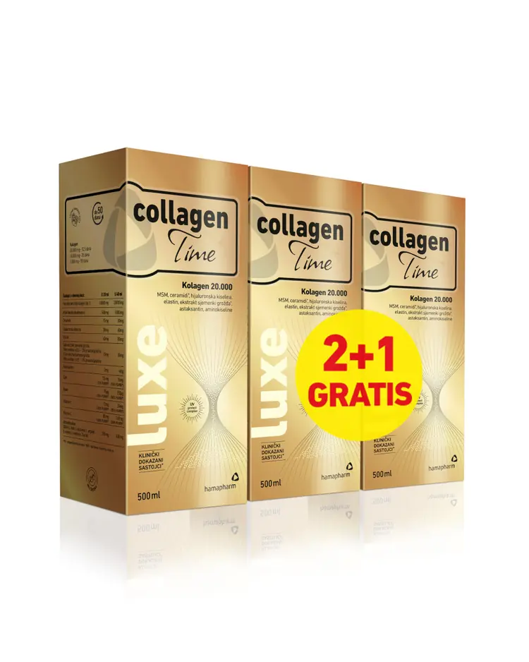 CollagenTime Luxe 500 ml, 2+1 gratis