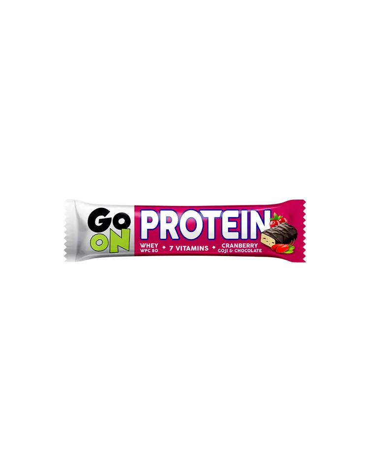 GO ON proteinska pločica BRUSNICA 50g
