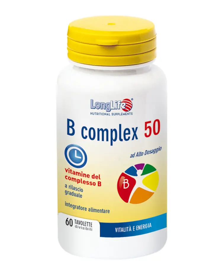 LongLife B complex 50, dodatak prehrani, 60 tableta