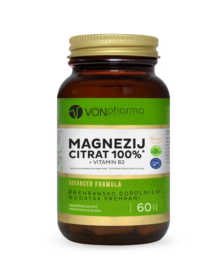 VONpharma MAGNEZIJ CITRAT 100% + VITAMIN B2  150 tableta