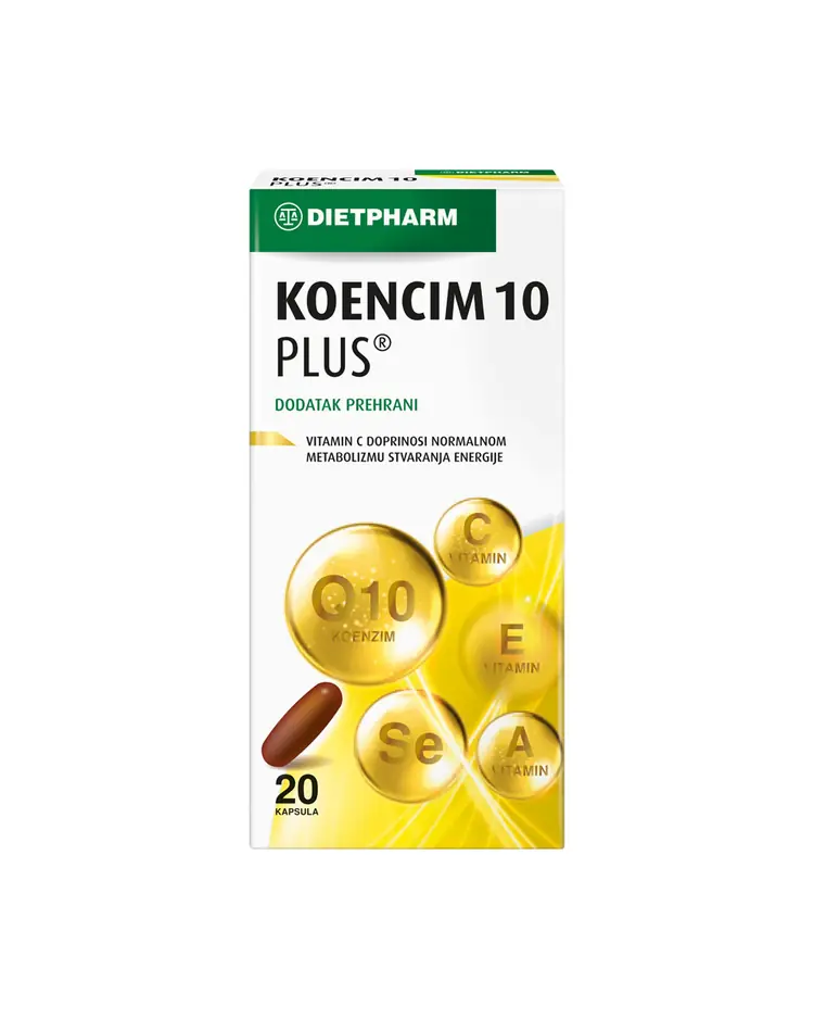 Dietpharm Koencim 10 Plus® kapsule 1+1 PROMO, 2x20 kapsula
