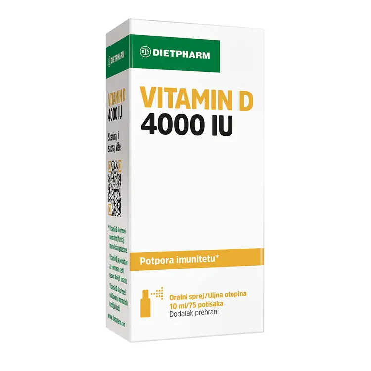 Dietpharm Vitamin D 4000 IU oralni sprej 10 ml / 75 potisaka