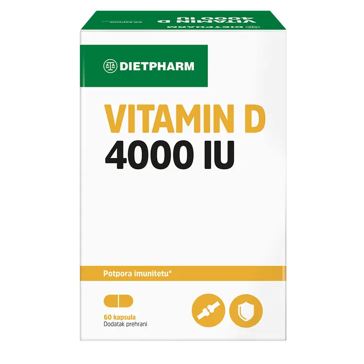 Dietpharm Vitamin D 4000 IU, 60 kapsula