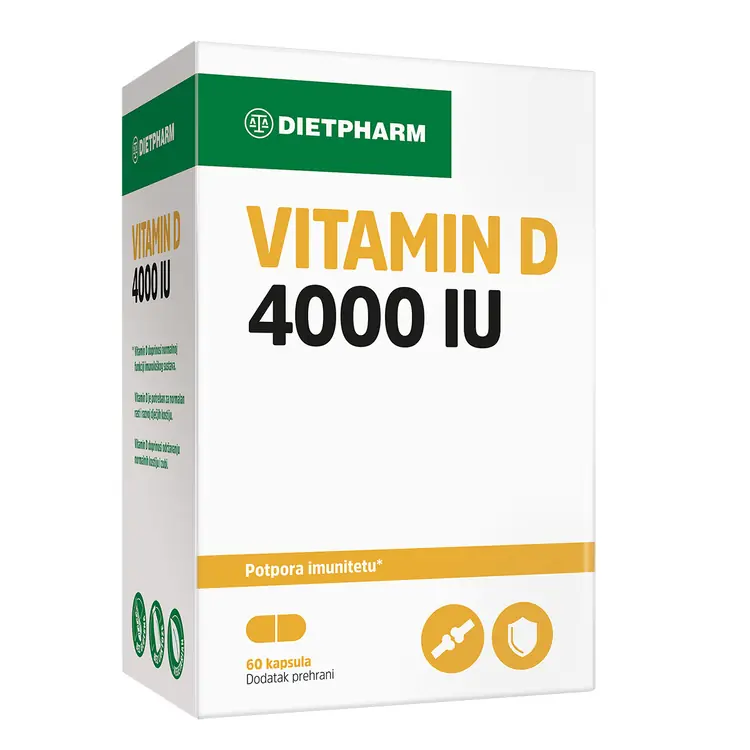 Dietpharm Vitamin D 4000 IU, 60 kapsula