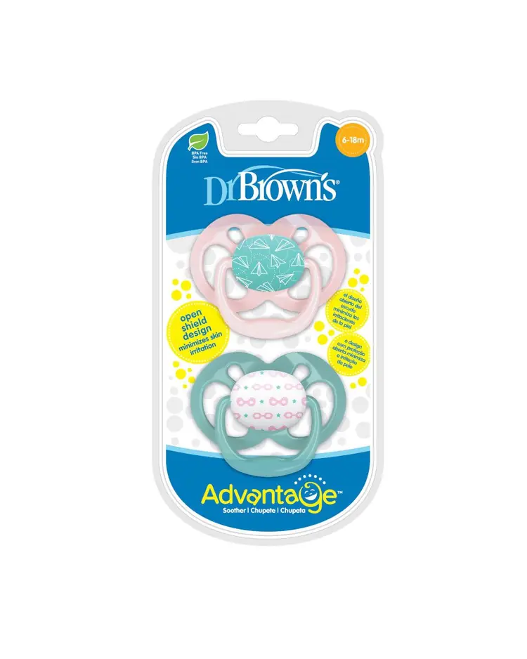 Dr.Brown's ADVANTAGE duda varalica ROZA 6-18mj (2 kom) Razina 2-0