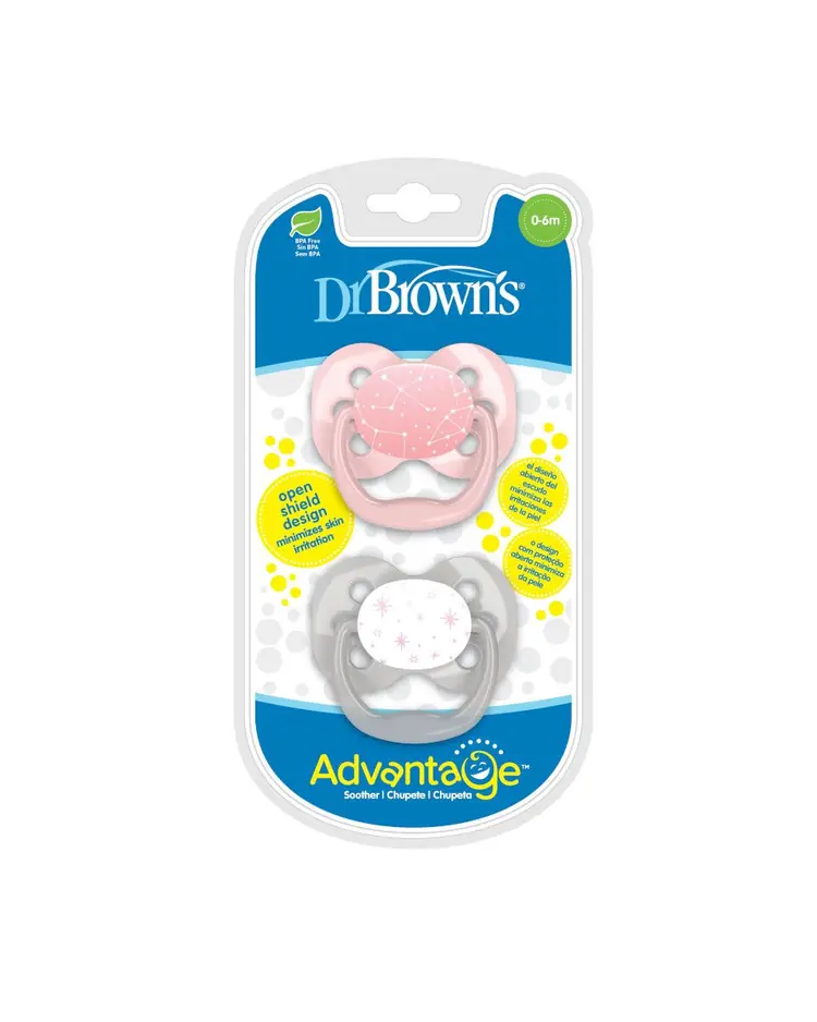 Dr.Brown's ADVANTAGE duda varalica ROZA 0-6mj (2 kom) Razina 1-0