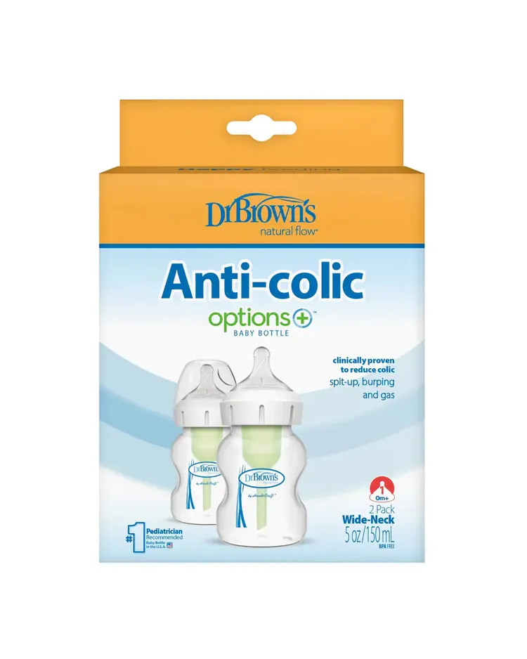 Dr.Brown's Options+ paket sa 2 polipropilenske bočice 150 ml široko grlo
