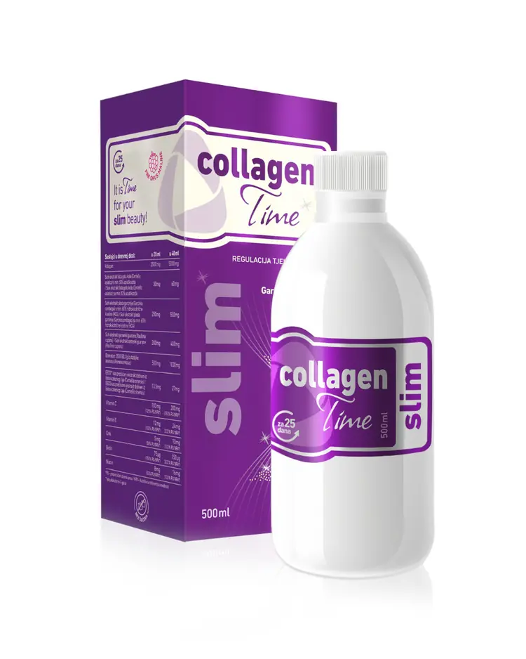 CollagenTime Slim, zeleni čaj i gotu kola, 500 mL