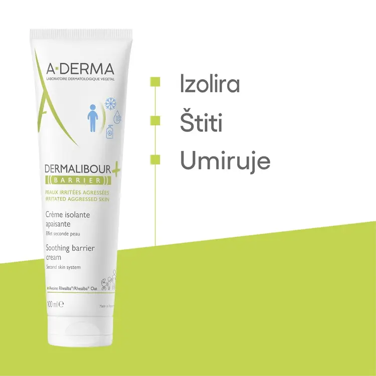 A-Derma Dermalibour+ Barrier izolacijska krema, 100 ml