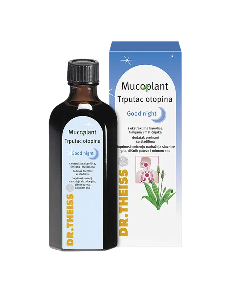 Mucoplant Trputac otopina Good night s ekstraktima kamilice, timijana i matičnjaka, 100 ml