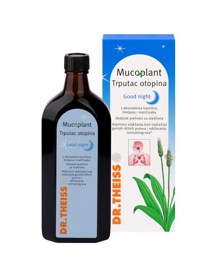 Mucoplant Trputac otopina Good night s ekstraktima kamilice, timijana i matičnjaka, 100 ml