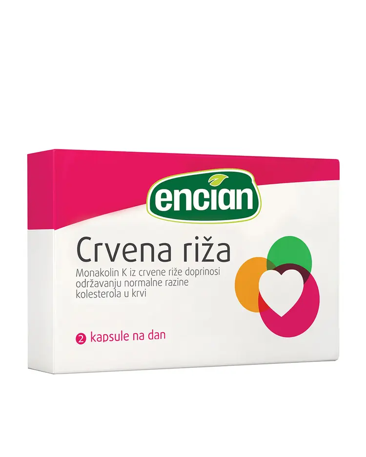 Encian Crvena riža za održavanje normalne razine kolesterola u krvi