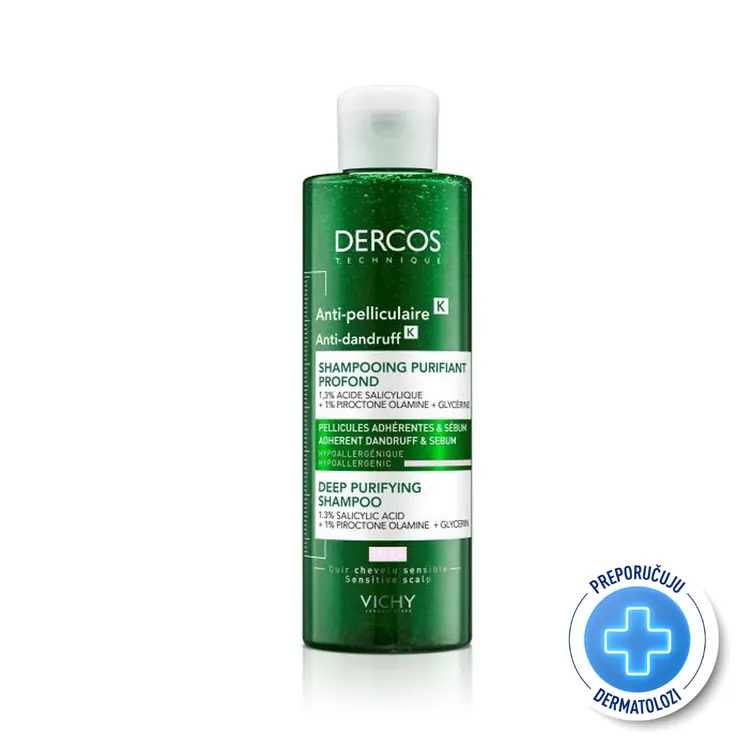 Vichy Dercos šampon protiv prijanjajuće prhuti i sebuma  250 ml