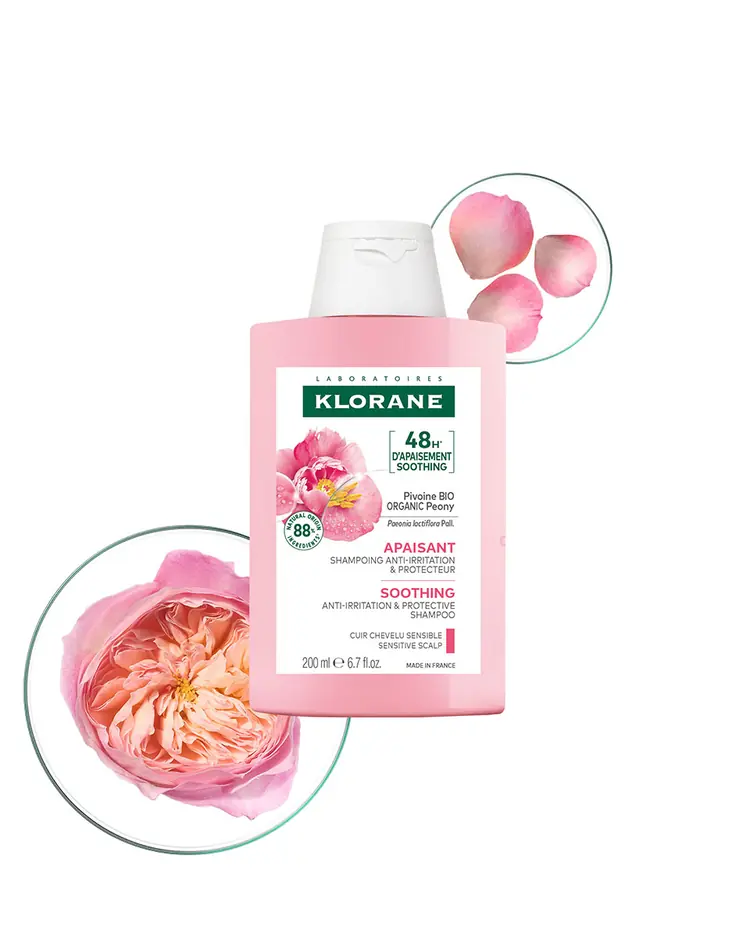 Klorane šampon za umirivanje s organskim božurom, 200 ml