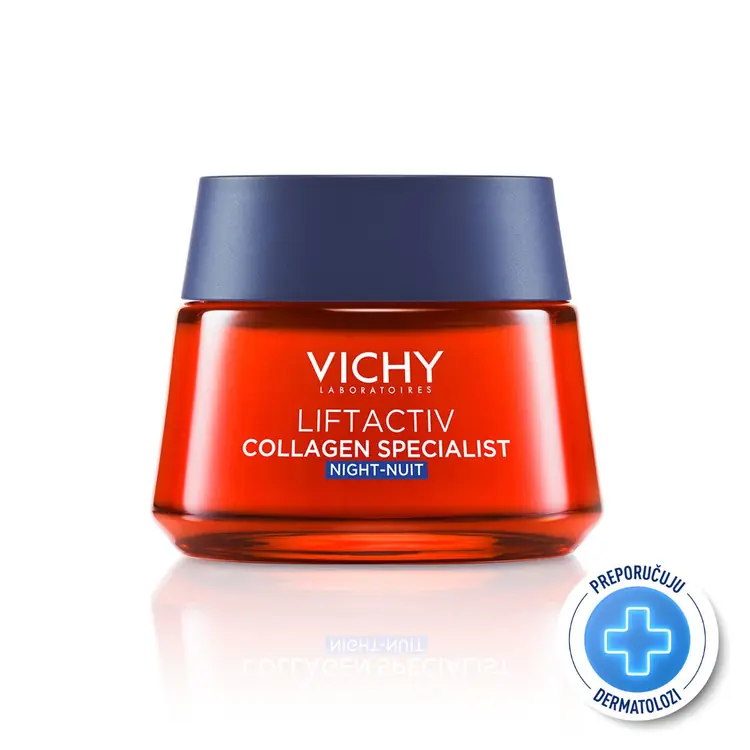 Vichy Liftactiv Specialist noćna njega za korekciju bora, čvrstoće, i blistavosti kože, 50 ml