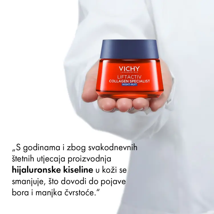 Vichy Liftactiv Specialist noćna njega za korekciju bora, čvrstoće, i blistavosti kože, 50 ml