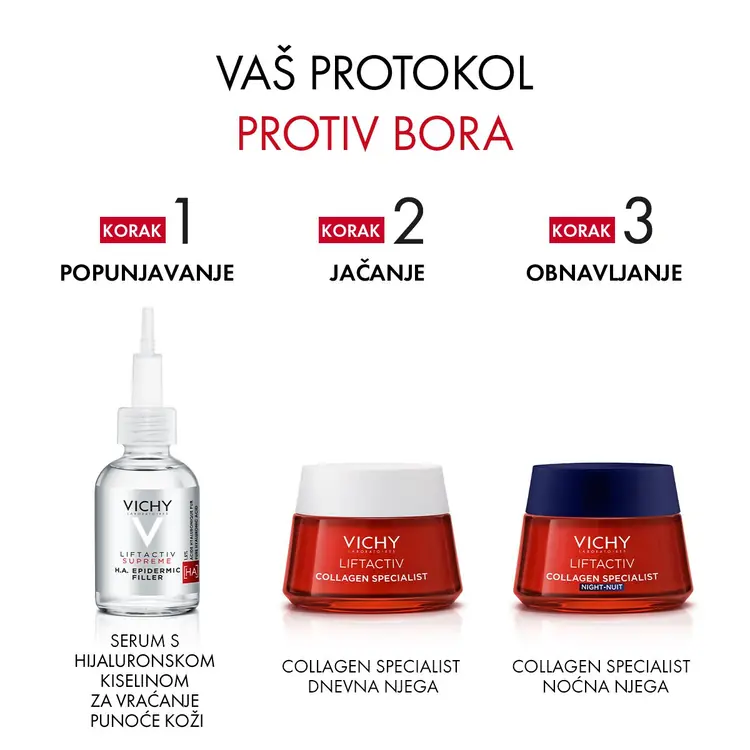Vichy Liftactiv Specialist noćna njega za korekciju bora, čvrstoće, i blistavosti kože, 50 ml