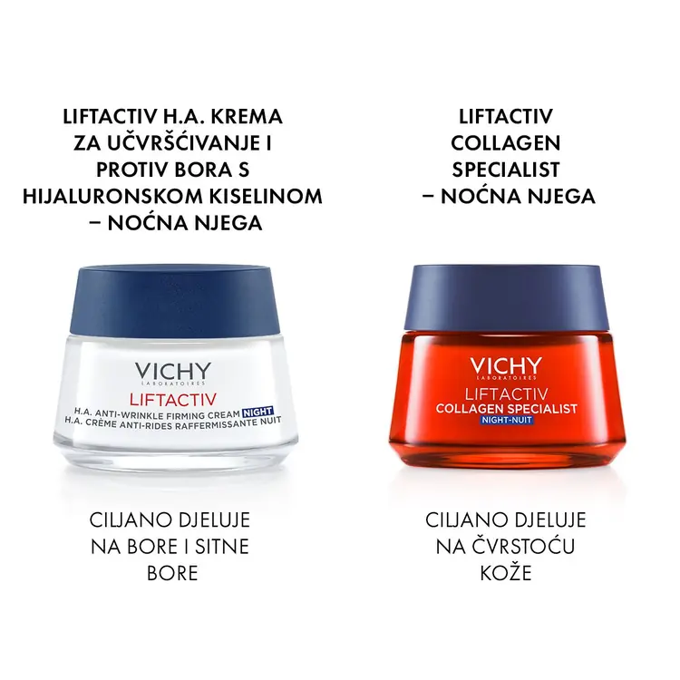 Vichy Liftactiv Specialist noćna njega za korekciju bora, čvrstoće, i blistavosti kože, 50 ml
