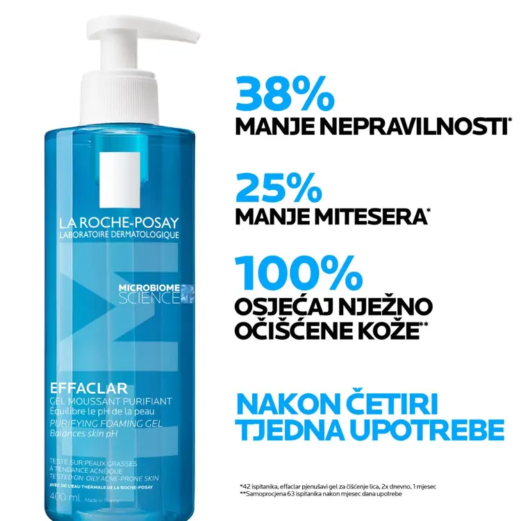 La Roche-Posay Effaclar gel za čišćenje lica, 400 ml