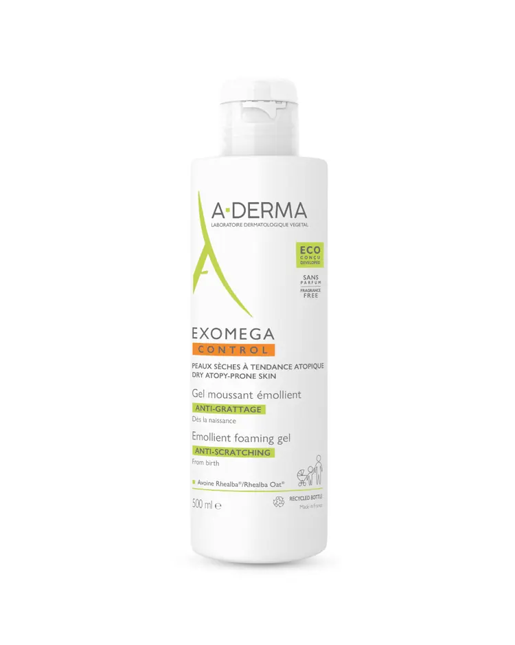 A-Derma Exomega Control emolijentni pjenušavi gel, 500 ml
