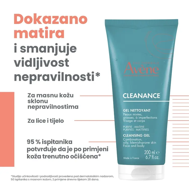Eau Thermale Avène Cleanance gel za čišćenje za masnu kožu sklonu nepravilnostima,  200 ml