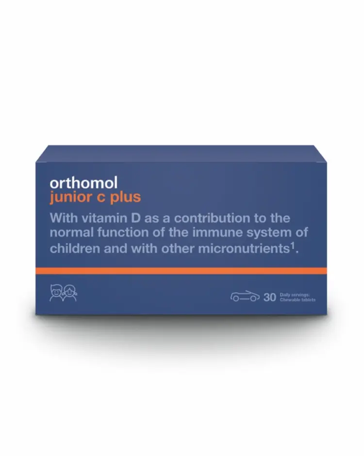 Orthomol junior C plus, dodatak prehrani za dječji imunitet, šumsko voće, 30 tableta za žvakanje