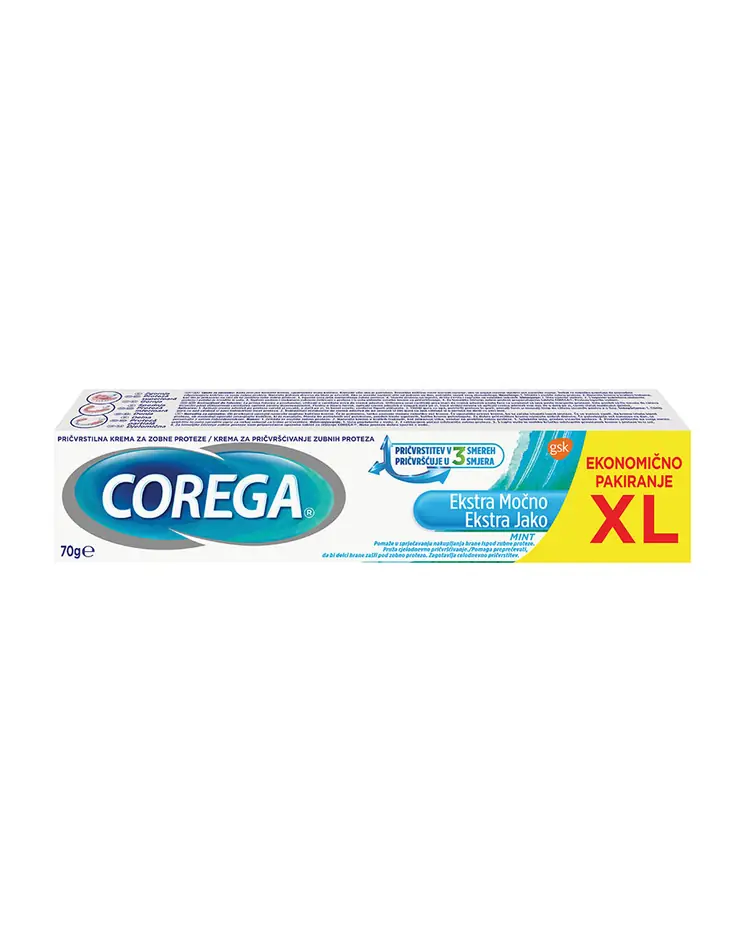 Corega Ekstra Jako, krema za pričvršćivanje zubnih proteza, 70 g