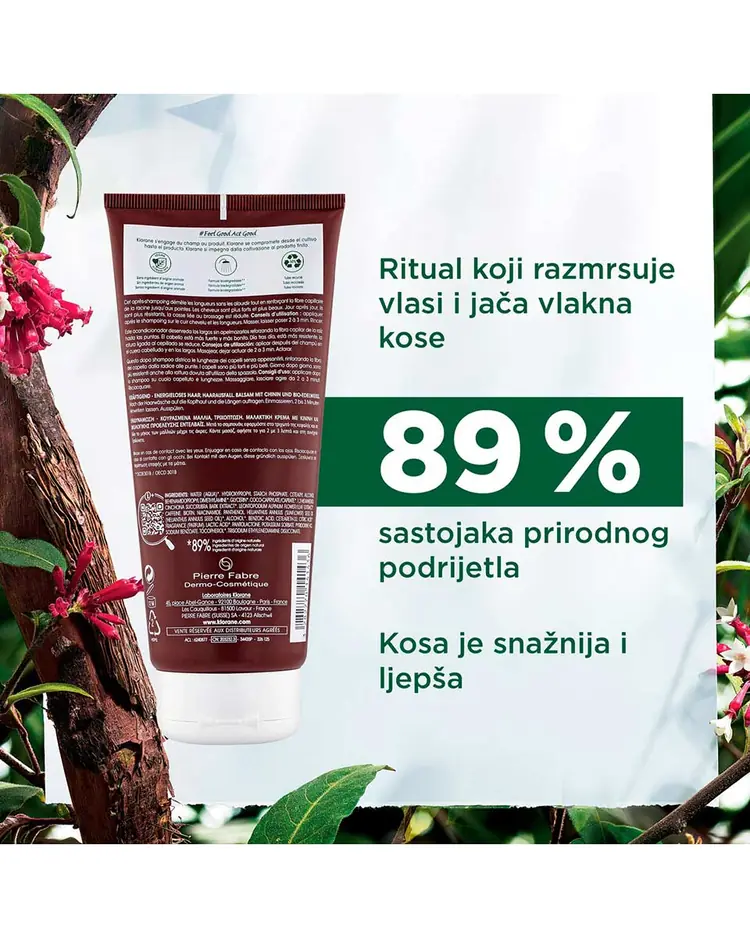Klorane balzam s kininom i organskim runolistom, za jačanje stanjene kose