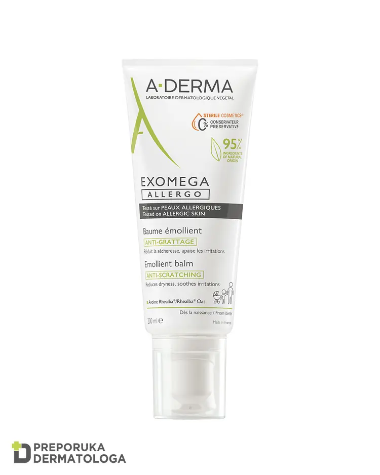 A-Derma Exomega Allergo emolijentni balzam, 200 ml