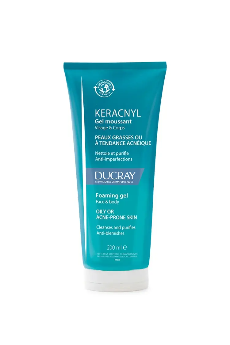 Keracnyl pjenušavi gel za čišćenje lica i tijela za masnu kožu sklonu aknama, 200 ml