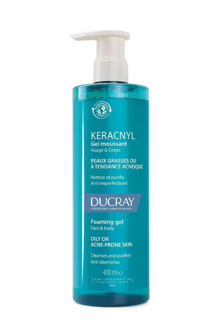 Keracnyl pjenušavi gel za lice i tijelo, za masnu kožu i kožu sklonu aknama, 400 ml