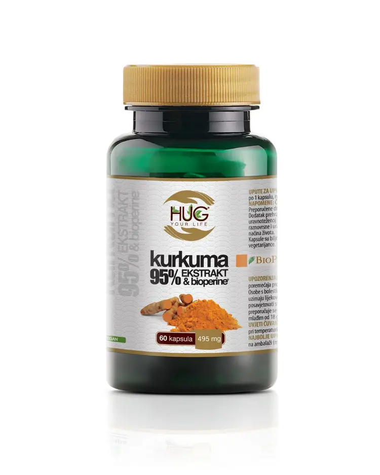 HUG Kurkuma 95 ekstrakt BioPerine 60 kapsula