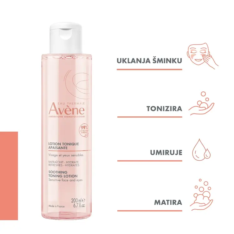 Eau Thermale Avène Tonizirajući losion za suhu do vrlo suhu osjetljivu kožu, 200 ml
